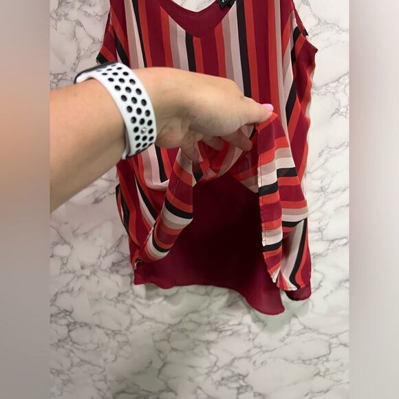 Torrid 1X Chiffon Stripe Double Layer Swing Cami - Picture 8 of 9